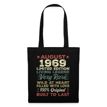 August 1969 - Gift idea for August 1969 - 1969 - Tote Bag - black - Front