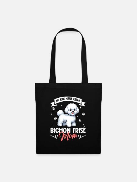 Bichon Frisé Mama - Stoffbeutel - Schwarz