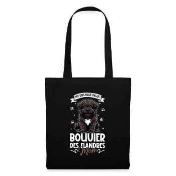 Bouvier des Flandres Mama - Sac en tissu - noir - Devant
