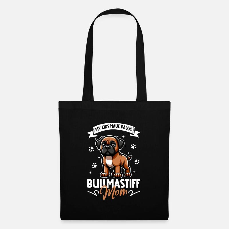 Bullmastiff Mama - Stoffbeutel - Schwarz