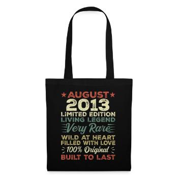 August 2013 - Geschenkidee Für August 2013 - 2013 - Stoffbeutel - Schwarz - Vorne
