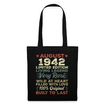 August 1942 - Gift idea for August 1942 - 1942 - Tote Bag - black - Front