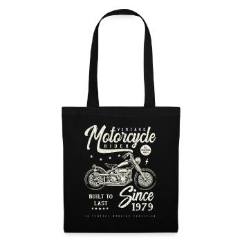 Moto Vintage Motards Moto Anniversaire 1979 - Sac en tissu - noir - Devant