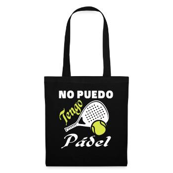 Ich kann keine Padel-Padel-Athleten haben - Stoffbeutel - Schwarz - Vorne