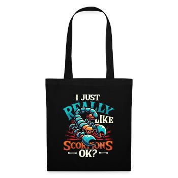 I just like scorpions - Tote Bag - black - Front