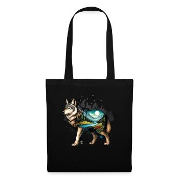 Wilderness Inside the Bear Retro Vintage - Tote Bag - black - Front