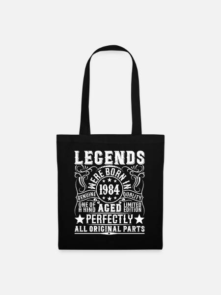 Légendaire Depuis 1984 Anniversaire 1984 Millésime 1984 - Sac en tissu - noir