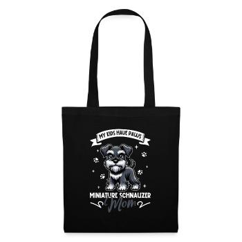 Miniature Schnauzer Mom - Tote Bag - black - Front