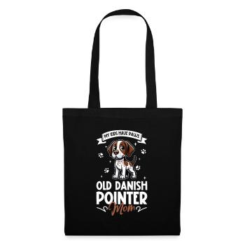 Old Danish Pointing Dog Mama - Tote Bag - black - Front