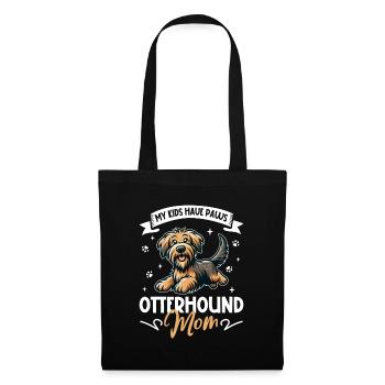 Otterhund Mama - Stoffbeutel - Schwarz - Vorne