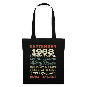 Birthday September 1968 Limited Edition Original - Tote Bag - black - Front