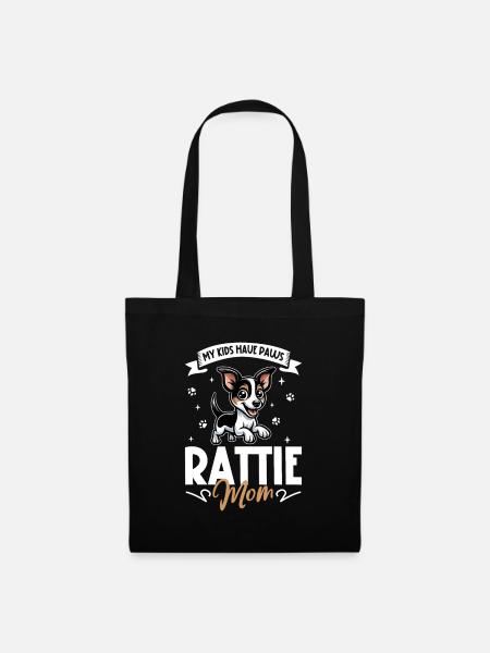 Rat Terrier Mama - Stoffbeutel - Schwarz