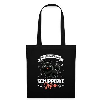 Schipperke Mama - Stoffbeutel - Schwarz - Vorne