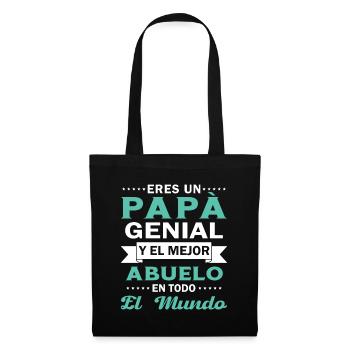 Papa cool et le meilleur grand-père du monde entier - Sac en tissu - noir - Devant