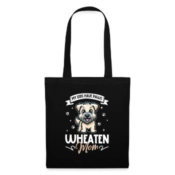 Irish Soft Coated Wheaten Terrier Mama - Stoffbeutel - Schwarz - Vorne