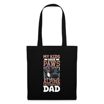 Alpine Dachsbracke Papa - Tote Bag - black - Front