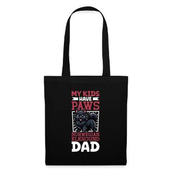 Norwegian Elkhound Dad - Tote Bag - black - Front
