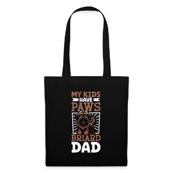 Briard Papa - Tote Bag - black - Front