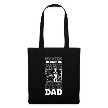 Braque d'Auvergne Papa - Tote Bag - black - Front