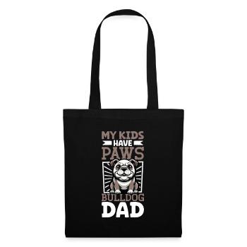 Bulldog Dad - Tote Bag - black - Front