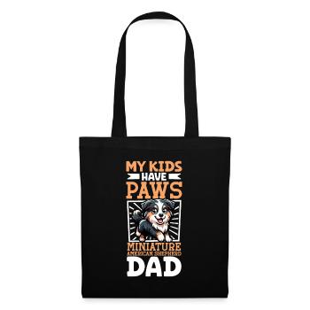 Miniature American Shepherd Dad - Tote Bag - black - Front