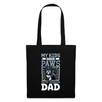 Papa Skye Terrier - Sac en tissu - noir - Devant