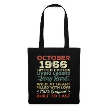 1966 October 1966 birthday October 1966 Original - Tote Bag - black - Front