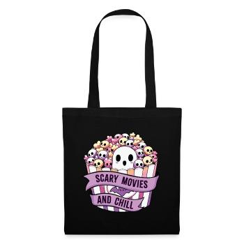 Films d’horreur et détente - Sac en tissu - noir - Devant