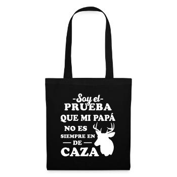 Preuve que mon père ne chasse pas toujours - Sac en tissu - noir - Devant