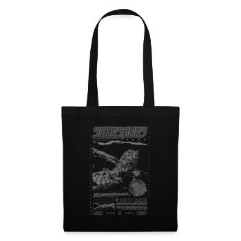 Crocodile chinois lézard Shinisaurus crocodilurus - Sac en tissu - noir - Devant