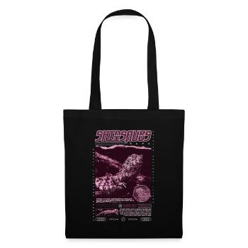 Crocodile chinois lézard Shinisaurus crocodilurus - Sac en tissu - noir - Devant