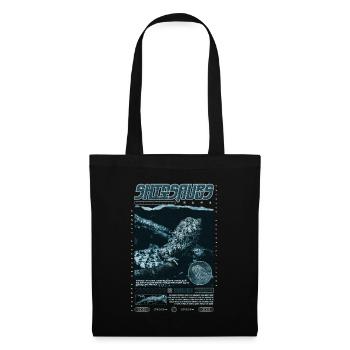 Crocodile chinois lézard Shinisaurus crocodilurus - Sac en tissu - noir - Devant