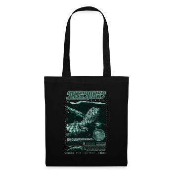 Crocodile chinois lézard Shinisaurus crocodilurus - Sac en tissu - noir - Devant