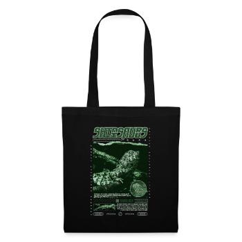 Crocodile chinois lézard Shinisaurus crocodilurus - Sac en tissu - noir - Devant