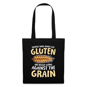 Glutenfrei Glutenunverträglichkeit Ernährung - Stoffbeutel - Schwarz - Vorne
