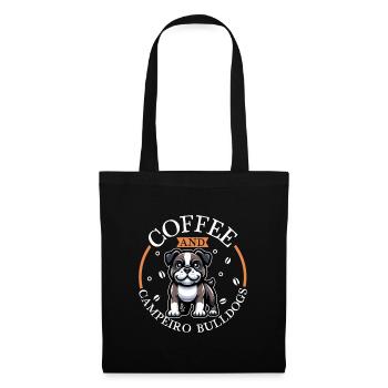 Coffee and Campeiro Bulldog - Tote Bag - black - Front