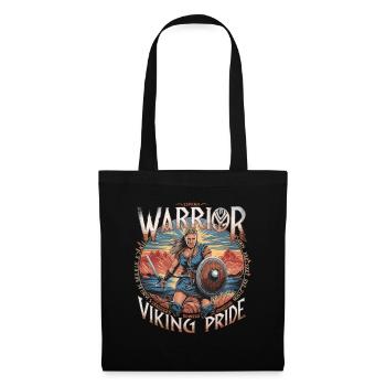 Warrior Spirit and Viking Pride für Wikinger - Stoffbeutel - Schwarz - Vorne