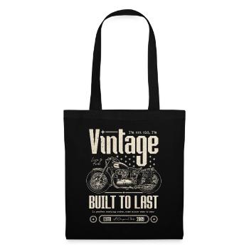 Moto Vintage Motards Moto Anniversaire 2009 - Sac en tissu - noir - Devant