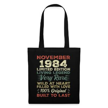 Légende Depuis Novembre 1984 Millésime Novembre 1984 - Sac en tissu - noir - Devant