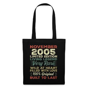 Legend Since November 2005 Vintage November 2005 - Tote Bag - black - Front