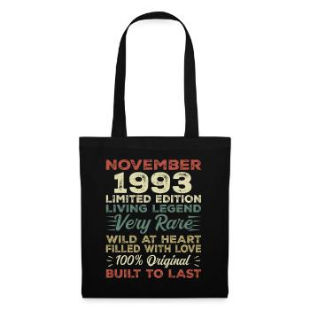 Légende Depuis Novembre 1993 Millésime Novembre 1993 - Sac en tissu - noir - Devant