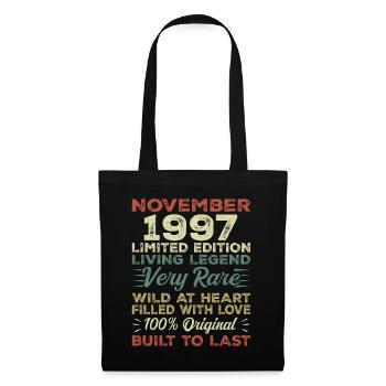 Légende Depuis Novembre 1997 Millésime Novembre 1997 - Sac en tissu - noir - Devant