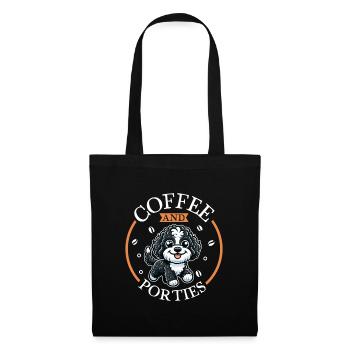 Coffee and Portuguese Water Dog - Tote Bag - black - Front