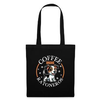 Coffee and Ratonero Bodeguero Andaluz - Tote Bag - black - Front