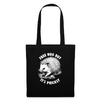 Mignon Hérisson Amoureux Drôle Hérisson Drôle Hérisson Mignon - Sac en tissu - noir - Devant