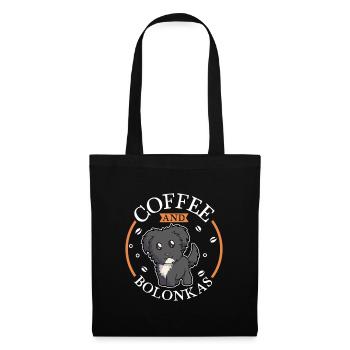 Café et Bolonka Zwetna - Sac en tissu - noir - Devant