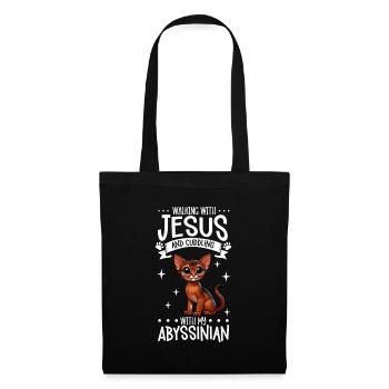 Jésus et mes Abyssins - Sac en tissu - noir - Devant