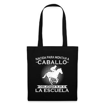 Born to ride, forced to go to school - Tote Bag - black - Front