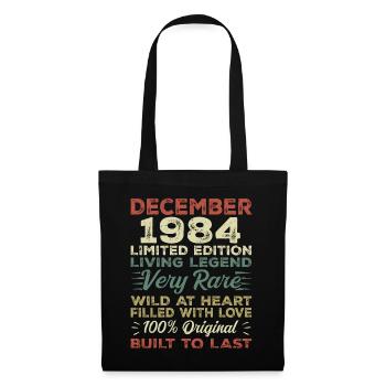 December 1984 - birthday December 1984 year - Tote Bag - black - Front