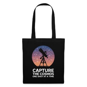 Capture The Cosmos Teleskop Astronomie für einen - Stoffbeutel - Schwarz - Vorne
